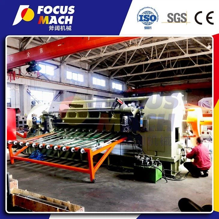 Woodworking Machinery High Precision Plywood Half Round Rotary Veneer Peeling Slicer